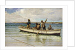 Hauling in the Catch, 1884 by William H. Bartlett