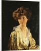 Portrait of Lady Evelyn Herbert, half length by William Orpen