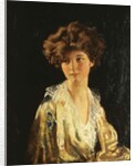 Portrait of Lady Evelyn Herbert, half length by William Orpen