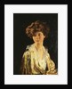 Portrait of Lady Evelyn Herbert, half length by William Orpen