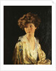 Portrait of Lady Evelyn Herbert, half length by William Orpen