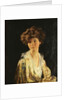 Portrait of Lady Evelyn Herbert, half length by William Orpen