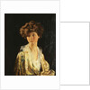 Portrait of Lady Evelyn Herbert, half length by William Orpen