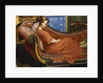 Girl Resting on a Chaise Longue, 1922 by Therese Lessore