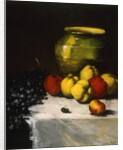 A Still Life with Apples and Grapes, by Germain Ribot