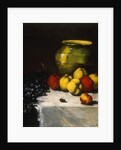 A Still Life with Apples and Grapes, by Germain Ribot