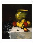 A Still Life with Apples and Grapes, by Germain Ribot