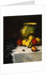 A Still Life with Apples and Grapes, by Germain Ribot