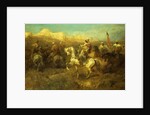 Arab Horsemen on the March by Adolf Schreyer