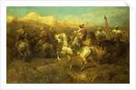 Arab Horsemen on the March by Adolf Schreyer