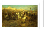 Arab Horsemen on the March by Adolf Schreyer