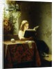A Girl Reading; Das Lesende Madchen, 1871 by Johann Georg Meyer