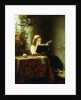 A Girl Reading; Das Lesende Madchen, 1871 by Johann Georg Meyer