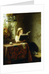 A Girl Reading; Das Lesende Madchen, 1871 by Johann Georg Meyer