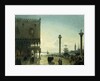 Piazza San Marco at Night by Friedrich Nerly