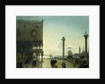 Piazza San Marco at Night by Friedrich Nerly