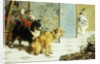 Playful Friends, 1892 by Charles van den Eycken