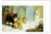 Playful Friends, 1892 by Charles van den Eycken