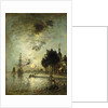 Moonlight; Clair de Lune, 1886 by Johan-Barthold Jongkind