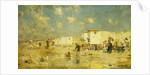 The Beach at Scheveningen, Holland by Frederik Hendrik Kaemmerer