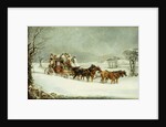 The York to London Royal Mail on the Open Road in Winter, by Henry Thomas Alken