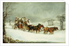 The York to London Royal Mail on the Open Road in Winter, by Henry Thomas Alken
