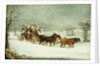 The York to London Royal Mail on the Open Road in Winter, by Henry Thomas Alken