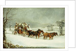 The York to London Royal Mail on the Open Road in Winter, by Henry Thomas Alken