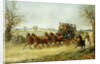 A Coach and Four on an Autumn Road by Henry Thomas Alken