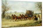 A Coach and Four on an Autumn Road by Henry Thomas Alken