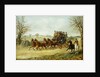 A Coach and Four on an Autumn Road by Henry Thomas Alken