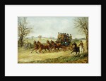 A Coach and Four on an Autumn Road by Henry Thomas Alken