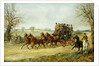 A Coach and Four on an Autumn Road by Henry Thomas Alken