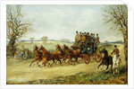 A Coach and Four on an Autumn Road by Henry Thomas Alken