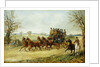 A Coach and Four on an Autumn Road by Henry Thomas Alken