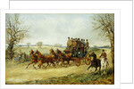 A Coach and Four on an Autumn Road by Henry Thomas Alken
