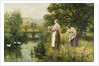 Gathering Spring Flowers by Henry John Yeend King