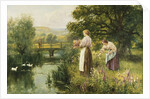 Gathering Spring Flowers by Henry John Yeend King