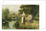 Gathering Spring Flowers by Henry John Yeend King