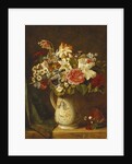 Roses, Narcissi and Other Flowers in a Vase by Alfred Morgan