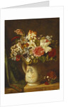 Roses, Narcissi and Other Flowers in a Vase by Alfred Morgan