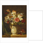 Roses, Narcissi and Other Flowers in a Vase by Alfred Morgan