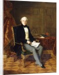 Portrait of Henry Pelham-Clinton, K.G., 4th Duke of Newcastle, Holding a Document, in His Study, 1850 by Henry Nelson O'Neil