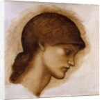 Study of a Lady's Head, by Edward Coley Burne-Jones