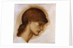 Study of a Lady's Head, by Edward Coley Burne-Jones