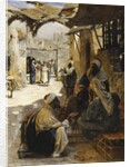 Arabs Conversing in a Village Street, 1894 by Rudolf Der G. Swoboda