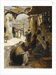 Arabs Conversing in a Village Street, 1894 by Rudolf Der G. Swoboda
