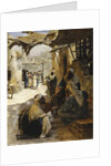 Arabs Conversing in a Village Street, 1894 by Rudolf Der G. Swoboda