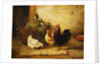Poultry and Pigeons in an Interior, 1881 by Walter Hunt