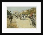 Elegant Figures Before the Arc de Triomphe, Paris by Georges Stein